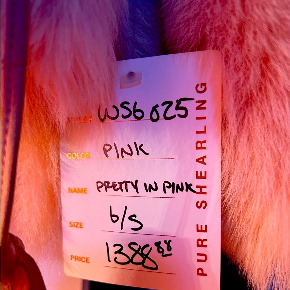Gorgeous pink shearling COAT!